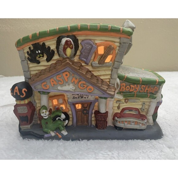 Midwest Of Cannon Falls Creepy Hollow Gasp N Go Mini Auto Shop Halloween*Works** - Picture 1 of 16